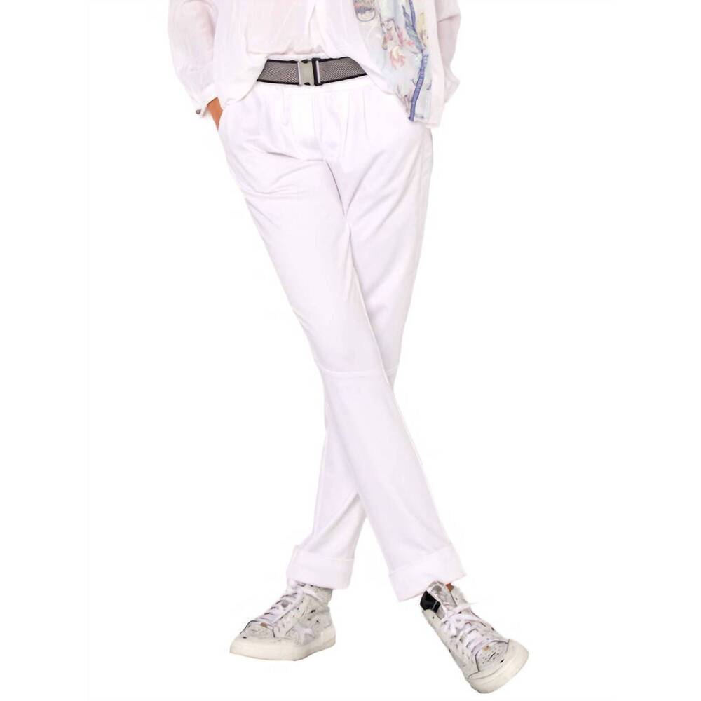 NEW BEATE HEYMANN blair knit pant in white